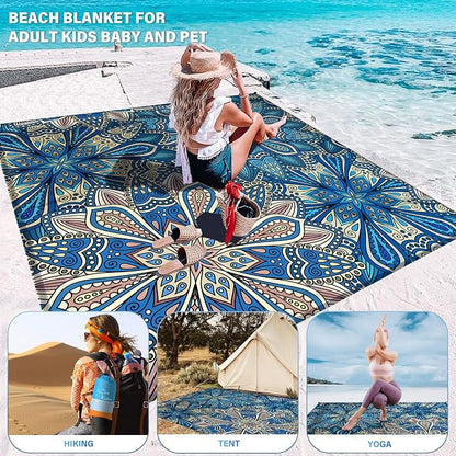 Famstar Beach Blanket Oversized Extra Large 78" X 81", Waterproof Sandproof - Image 3