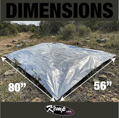 Kemp USA Emergency Mylar Blanket Pack of 25 Lightweight Thermal Reflective - Image 7