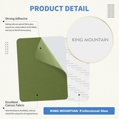 KING MOUNTAIN Canvas Repair Patch 9 x11 Inch 2 Pcs Self-Adhesive Waterproof - Image 3