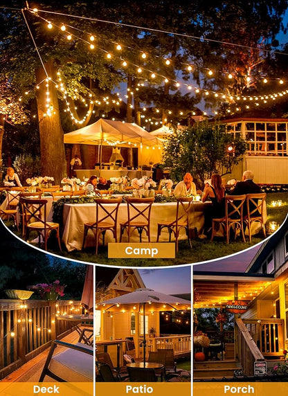 Brightown 108FT 52LED Solar String Lights Outdoor - Image 8