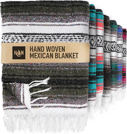 Hydration Nation Authentic Extra Large Mexican Blanket by ZulayKitchen