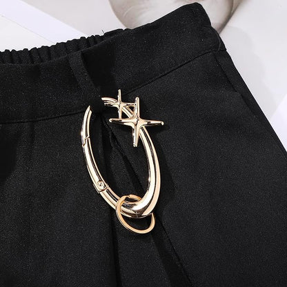 Y2K Cute Star Carabiner Keychain Cool Belt Loop Clip Starlight Heavy Duty - Image 3