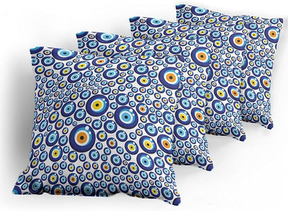 Ambesonne Evil Eye Throw Pillow Cushion Case Pack of 4, Traditional Turkish - Image 5