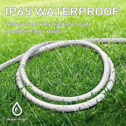 LUCKY TL Indoor Outdoor Extension Cord, 16/3 Gauge White Short Extension Cord - Image 7