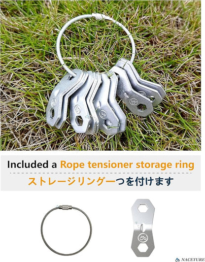 NACETURE Aluminum Alloy Rope Tensioner Tent Guyline Cord Adjuster - Image 3