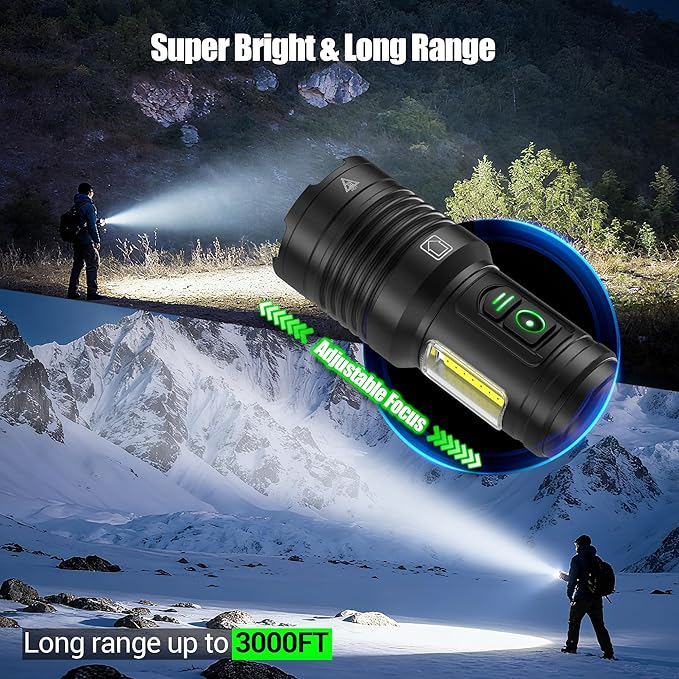 Rechargeable Flashlights High Lumens 100000 - Image 2