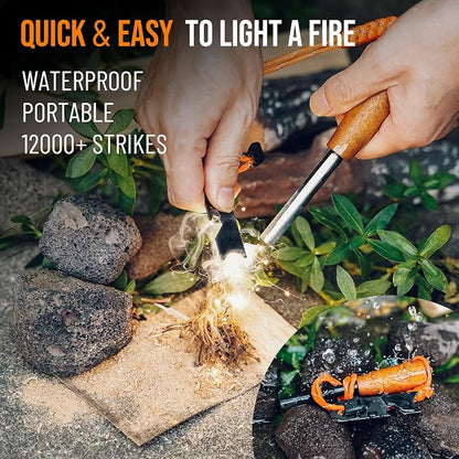 onlyfire Fire Starter Survival Tool, Ferro Rod Kit - Image 3