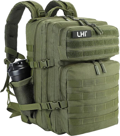LHI Military Tactical Backpack for Men and Women 45L Army 3 Days Assault Pack by LHI
