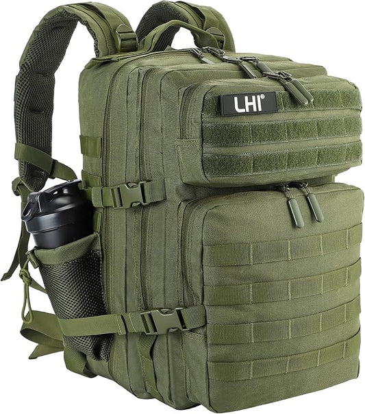 LHI Military Tactical Backpack for Men and Women 45L Army 3 Days Assault Pack by LHI