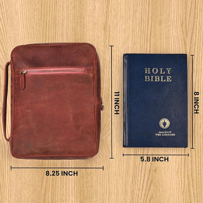 LEATHER VILLAGE Genuine Leather Bible Cover - Image 6