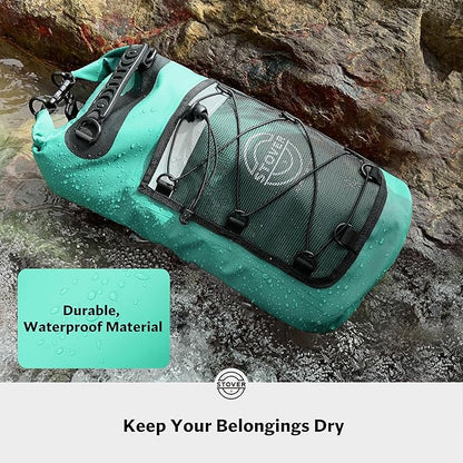 STOVER 5/10/25/30/40/55L Waterproof Dry Bag- Roll-Top Backpack w/Phone Case- - Image 2