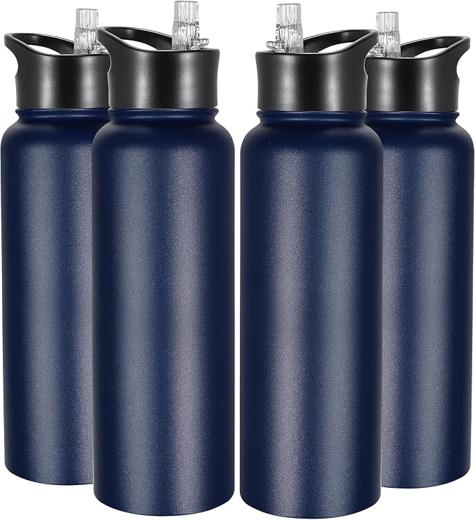 VEGOND 40 oz Insulated Water Bottle Bulk Stainless Steel Metal Water Bottles by VEGOND