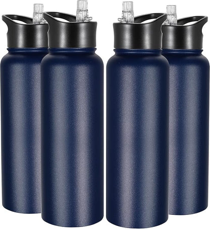 VEGOND 40 oz Insulated Water Bottle Bulk Stainless Steel Metal Water Bottles by VEGOND