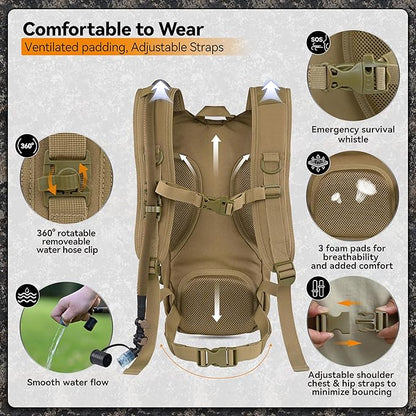 MARCHWAY Tactical Molle Hydration Pack - Image 4