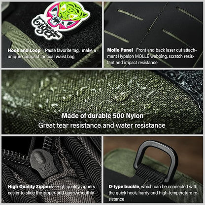 TACTICAL GEEK Block E2.0 EDC Compact Waist Multi-Purpose Molle Pouch Organizer - Image 5