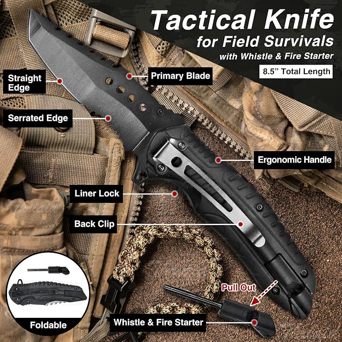 Survival First Aid Kit with Israeli Bandage, Chest Seal, Tourniquet, Tactical - Image 9