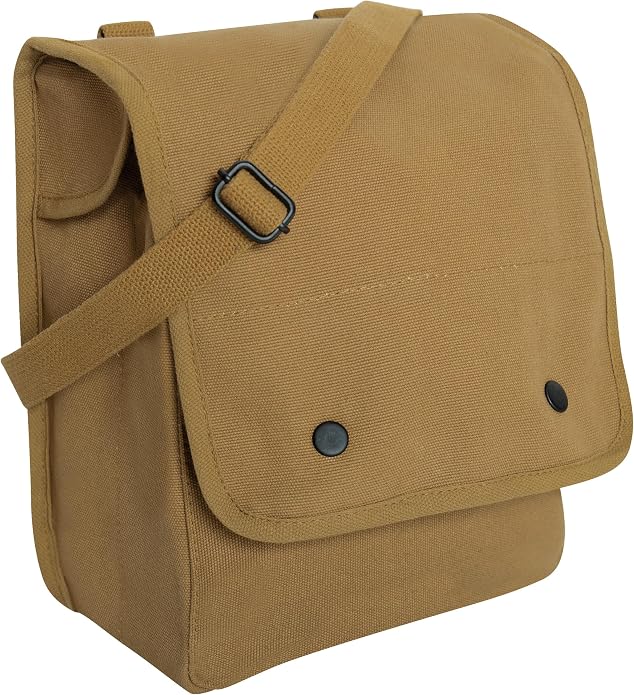Rothco Canvas Map Case Shoulder Bag – Rugged Crossbody EDC Utility Storage by Rothco