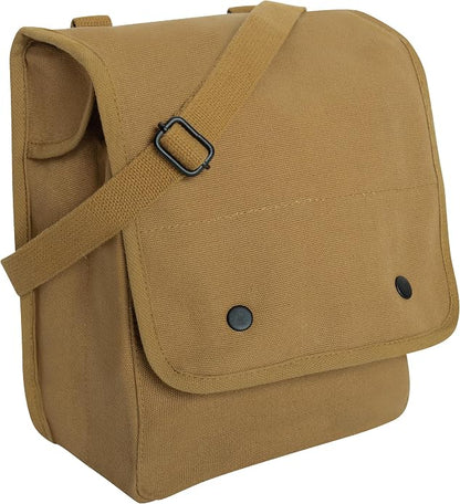 Rothco Canvas Map Case Shoulder Bag – Rugged Crossbody EDC Utility Storage by Rothco