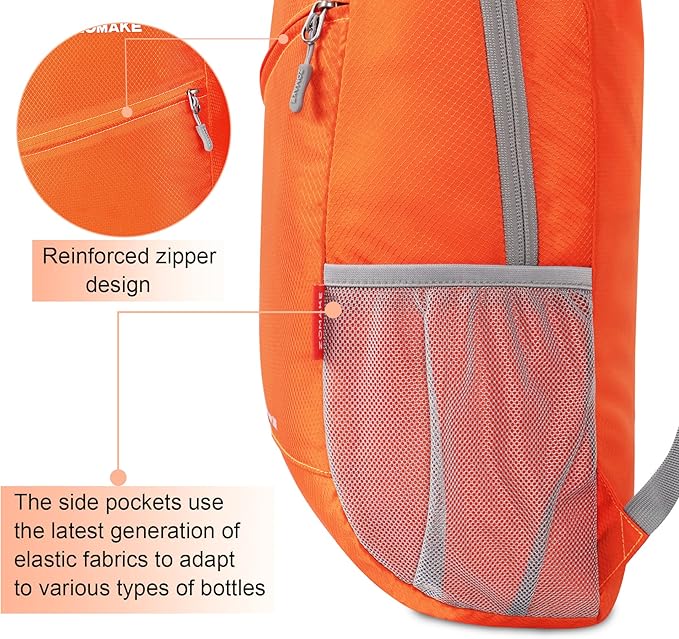 ZOMAKE Lightweight Packable Backpack, Foldable Backpacks Small Daypack - Image 4