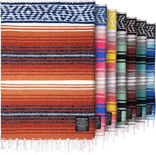 Authentic Large Handwoven Mexican Blanket by ZulayKitchen