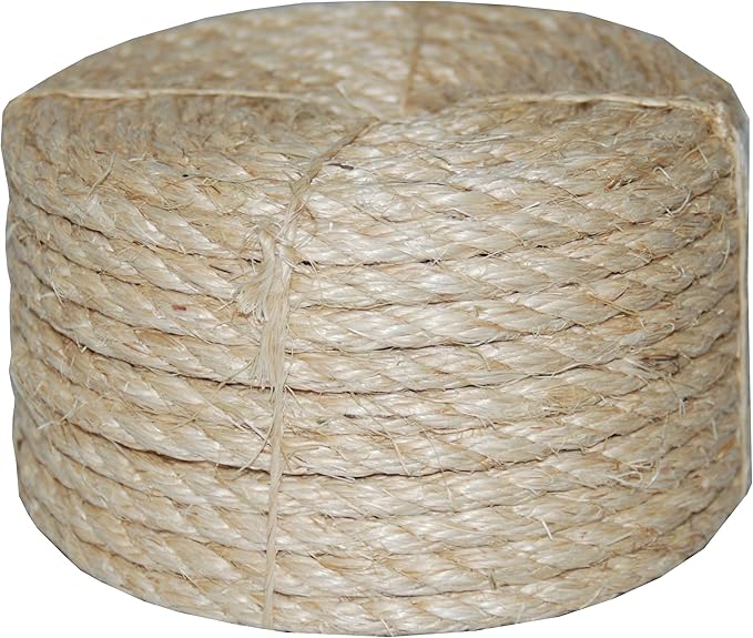 T.W Evans Cordage 23-610 1/2-Inch by 100-Feet Twisted Sisal Rope by T.W+.+Evans+Cordage+Co.