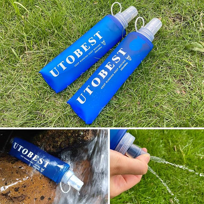 UTOBEST Soft Flask, 2 Pack Soft Flask Running Bottles 500ml, TPU Foldable - Image 9