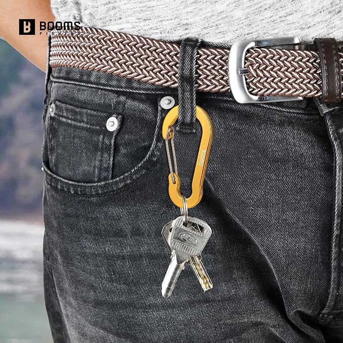 Booms Fishing CC5 Multi-Use Carabiner Clips, 10 Pack 2.3"/ 3.1" Caribeener Clips - Image 5