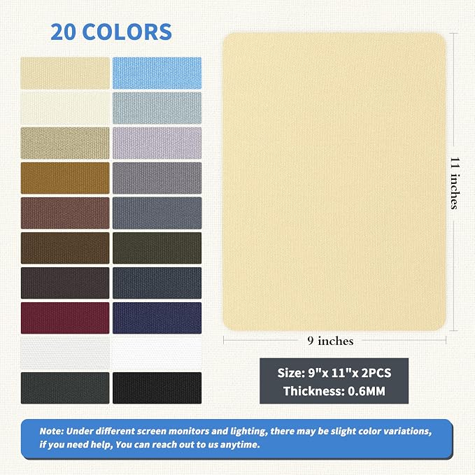 KING MOUNTAIN Canvas Repair Patch 9 x11 Inch 4 Pcs Self-Adhesive Waterproof - Image 2