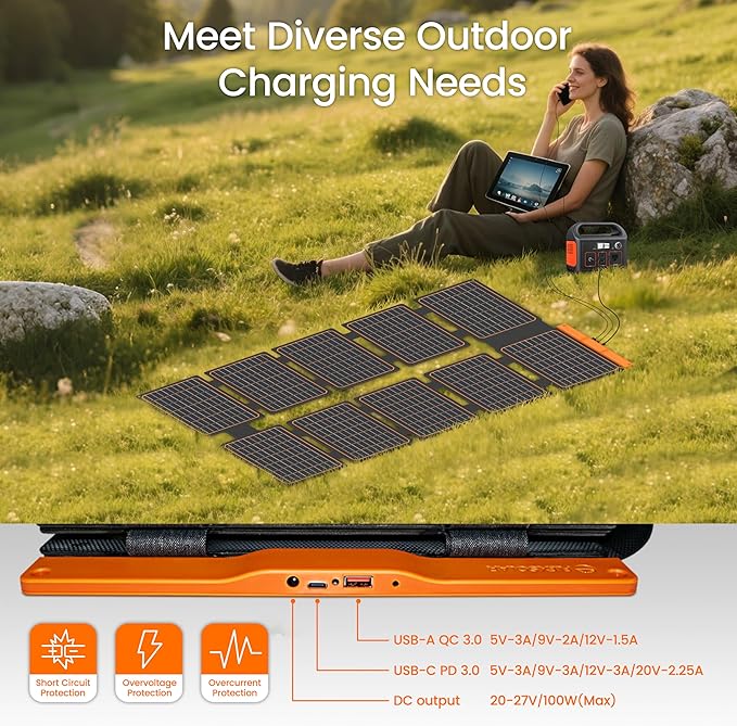 FlexSolar 2 PCS 100W Portable Solar Panels Chargers - Image 7