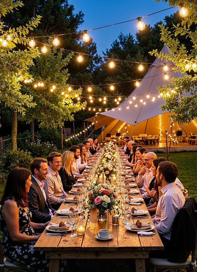 Brightown Outdoor String Lights, 74FT Shatterproof LED Patio Lights - Image 5