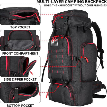 Hiking Backpack for Men 70L/100L Camping Backpack Military Rucksack Molle 3 - Image 3