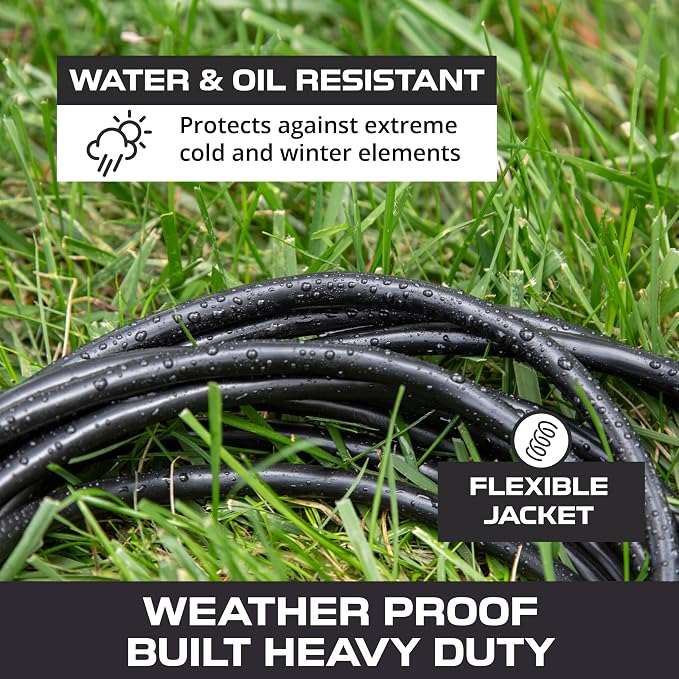 Iron Forge Cable 12 Gauge Outdoor Extension Cord 10 Ft, SJTOW 12/3 Heavy Duty - Image 6