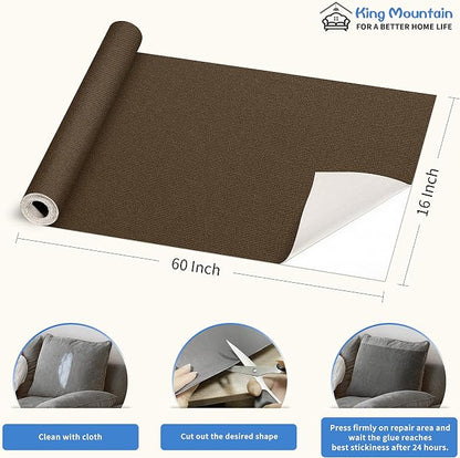 KING MOUNTAIN Canvas Repair Patch 16×60 Inch Self-Adhesive Waterproof Fabric - Image 4