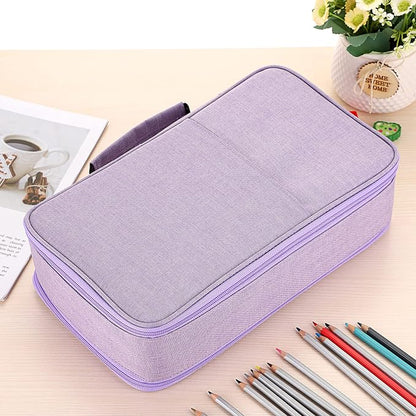 BTSKY Colored Pencil Case 360 Slots Pen Pencil Bag Organizer High Capacity Pens - Image 3