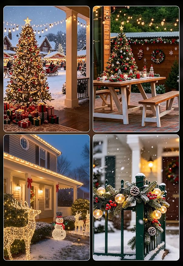 DAMAING Outdoor 100FT Globe String Lights - Image 5