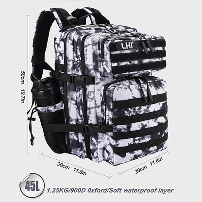 LHI Military Tactical Backpack for Men and Women 45L Army 3 Days Assault Pack - Image 2