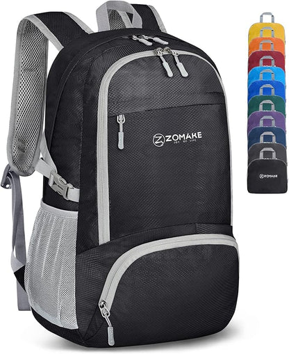 ZOMAKE Lightweight Packable Backpack 30L, Foldable Hiking Backpacks Water by ZOMAKE