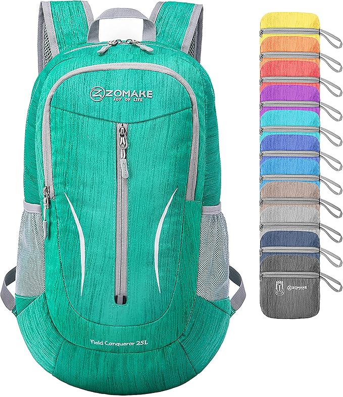 ZOMAKE 25L Ultra Lightweight Packable Backpack, Foldable Hiking Backpacks Water by ZOMAKE