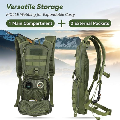 MARCHWAY Tactical Molle Hydration Pack Backpack - Image 4