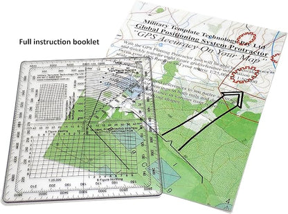GPS Map Plotting Protractor — Military Map Marking | Coordinate Scale | Degrees - Image 6
