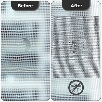 Secopad 5" x 7" Black/Grey Screen Repair Kit, Strong Adhesive Fiberglass Mesh - Image 5