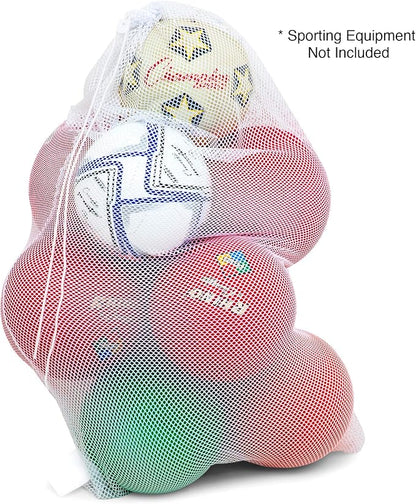 Champion Sports Mesh Equipment Bag – Heavy-Duty Nylon Drawstring Bag - Image 9