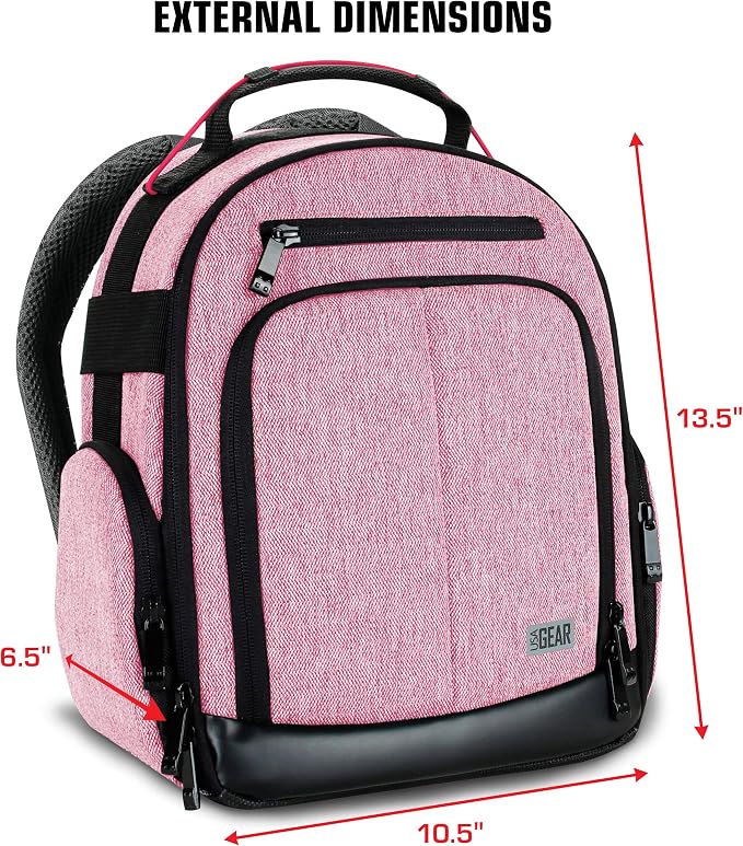 USA Gear Audio Equipment Backpack Fits Audio-Technica System 10, Shure BLX4 - Image 8