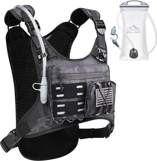 Zelvot Running Vest with 2L Water Bladder, Hydration Backpack, U.S. Original by Zelvot