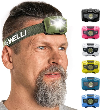 Foxelli USB‑C Rechargeable LED Headlamp – Ultra‑Light 2.4 oz & - Image 7