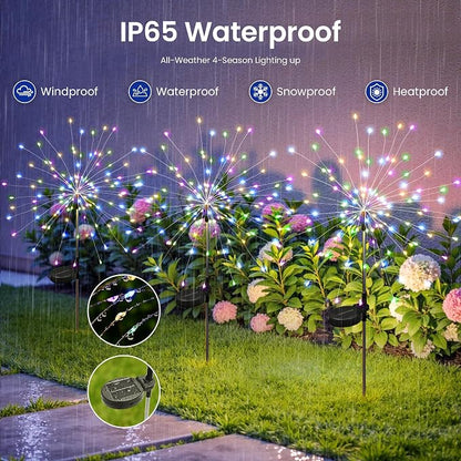 Solar Lights Outdoor, 120LED 8pack Fairy Garden Lights Decor - Image 4