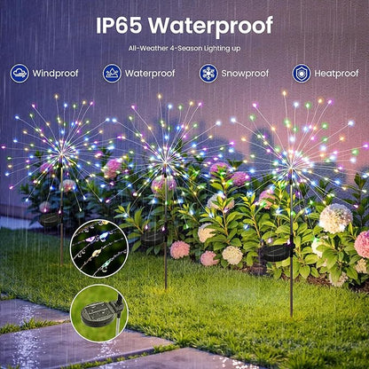 Solar Lights Outdoor, 120LED 6pack Fairy Garden Lights Decor - Image 4