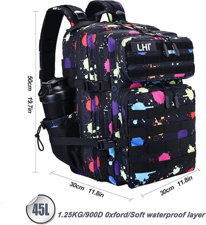 LHI Military Tactical Backpack for Men and Women 45L Army 3 Days Assault Pack - Image 3
