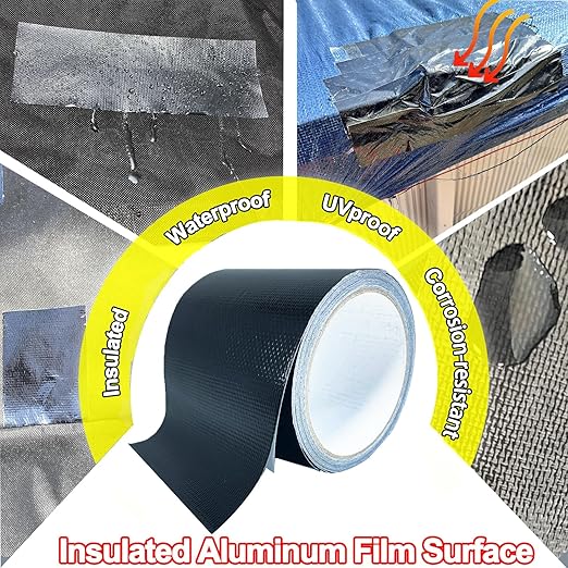 Awning Waterproof Repair Tape, 4IN x 20FT Heavy Duty Outdoor Canvas Tarp Repair - Image 2