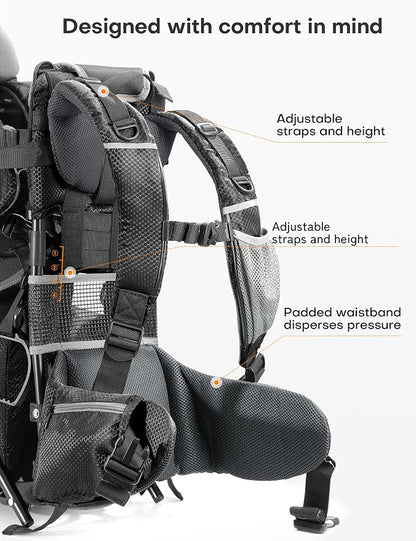 besrey Baby Backpack Carrier, Toddler Hiking Backpack - Image 2